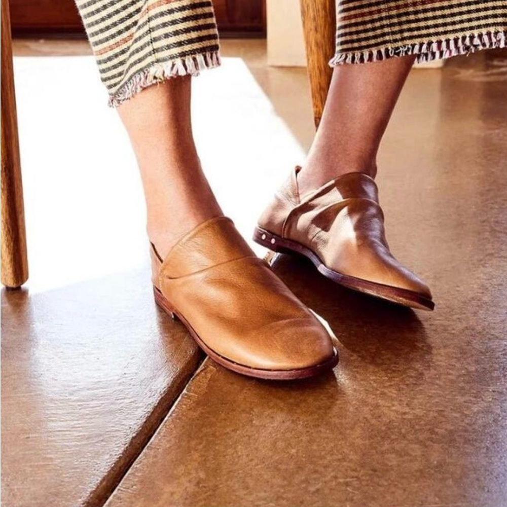 Hecka a mana blown leather shoes